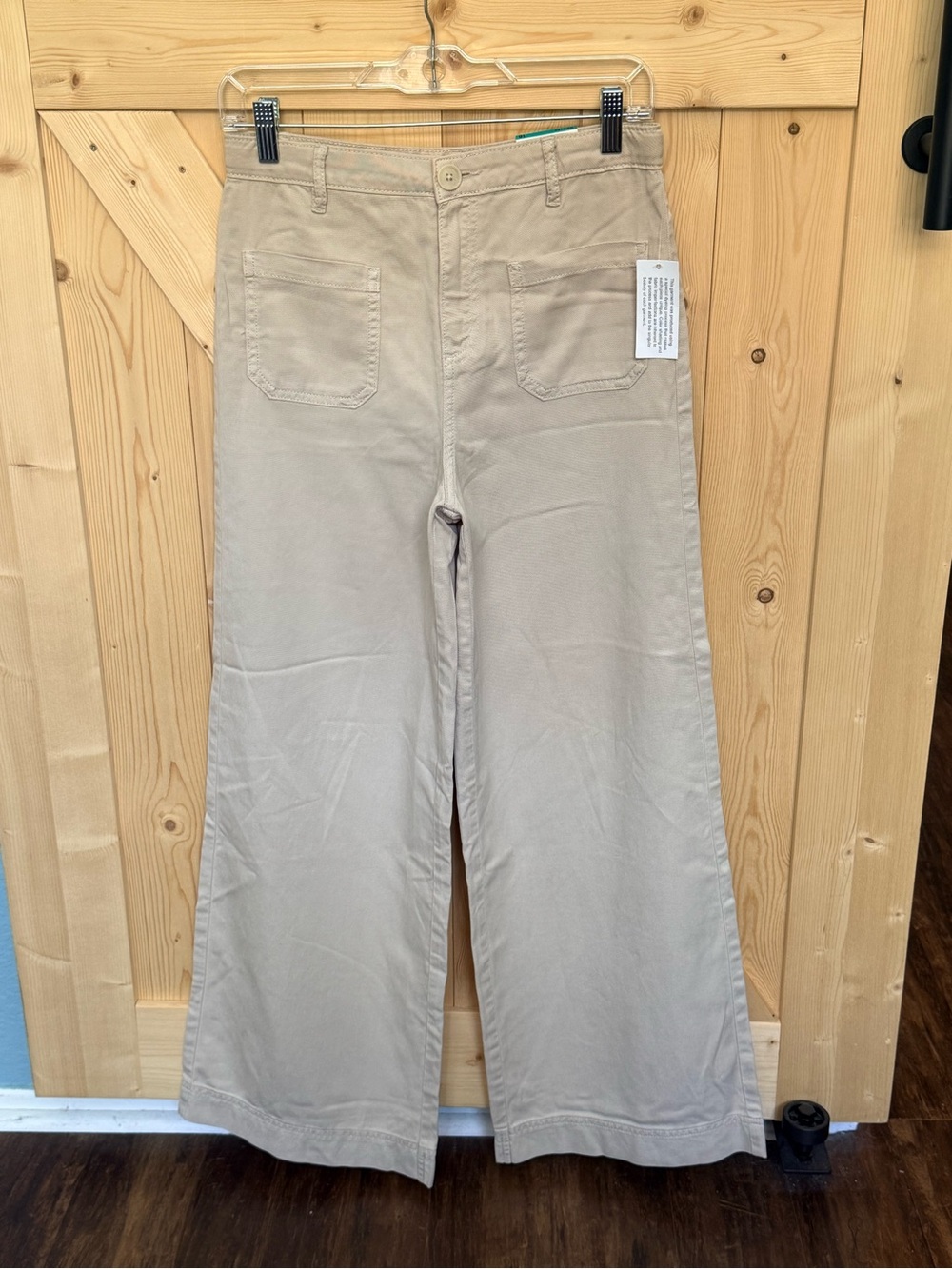 Epic Threads Wide-Leg Chinos in Light Khaki